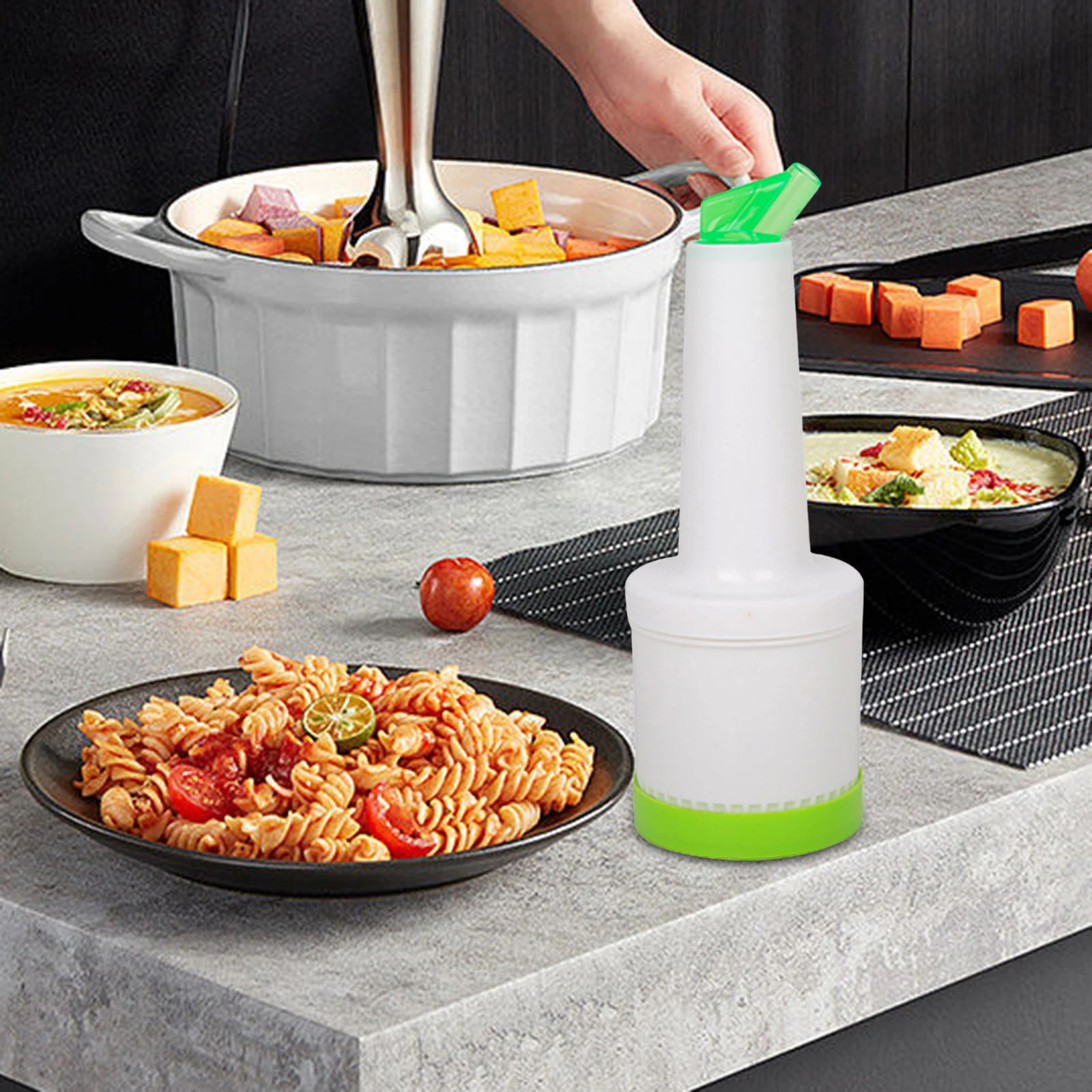 Reusable Vinegars Oil Bottle Ketchup Dispenser Leakproof Seasoning Squeeze Bottle for Ketchup Liquid Condiments Mustard Kitchen condiment bottles