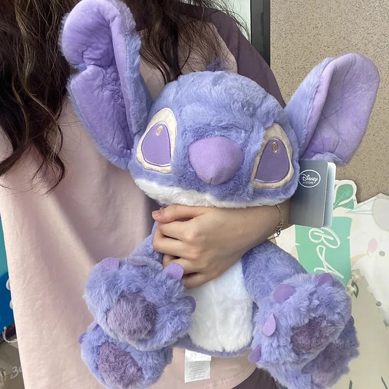 

Аниме Кукла фиолетовая Ститч из м/ф «Disney», милая плюшевая игрушка, периферийная детская подушка, подарок на день рождения