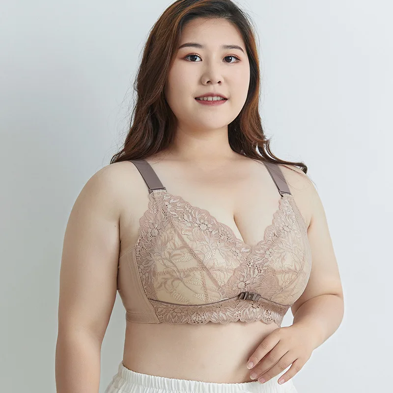 

Size From 34/75 To 52/120 Large Size Showing Smaller D/E/F Cup Push Up Gather Sexy Lace Bra Underwear