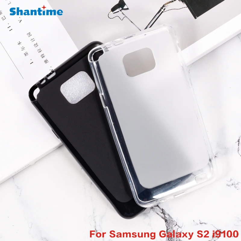 Per Samsung Galaxy S2 I9100 Del Gel Pudding Silicone Del Telefono Di Protezione Posteriore Borsette Per Samsung Galaxy S2 I9100 Caso Molle Di Tpu