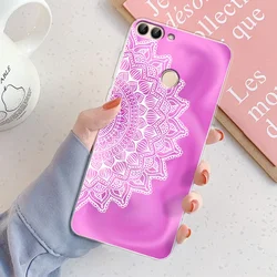 Chic Girl Marble Silicone Clear Phone Case with Bumper Coque for P Smart 2018 (TM2051)