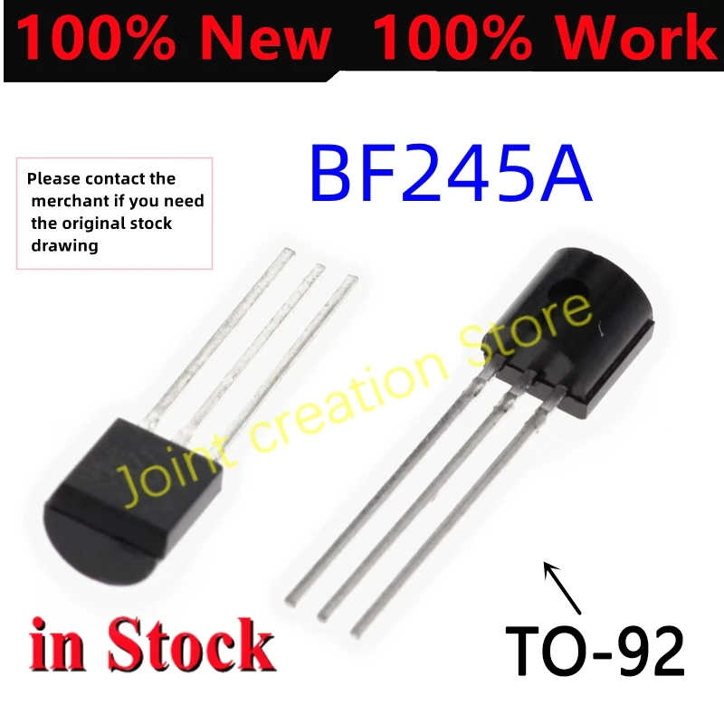 20-200 Pz 100% Originale Bf245A To-92 N-Channel To92 245A Modalità Di Miglioramento Transistor Ad Effetto Di Campo Nuovo Originale