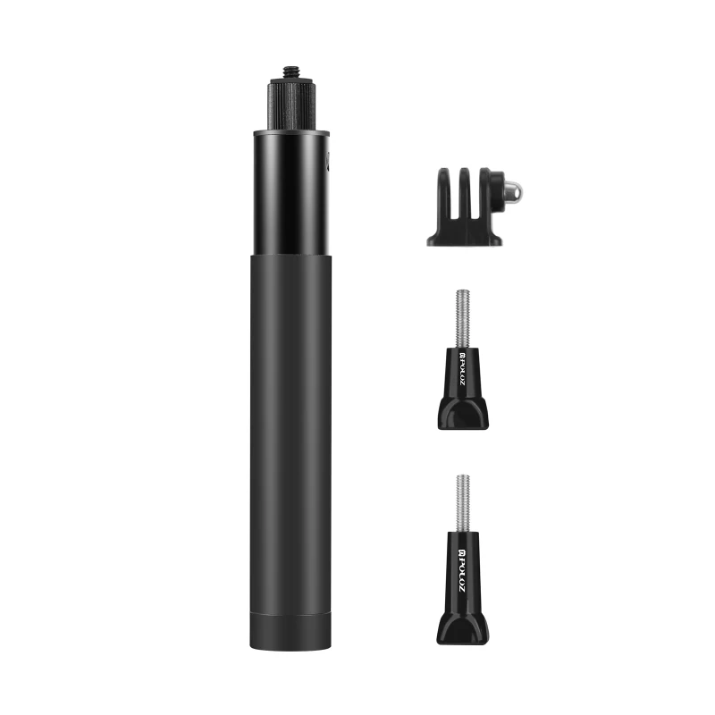 PULUZ 70cm Retractable Metal Selfie Stick Monopod with Invisible Adapter Base & Screw For Insta360 Cameras One RS / X2 / X3