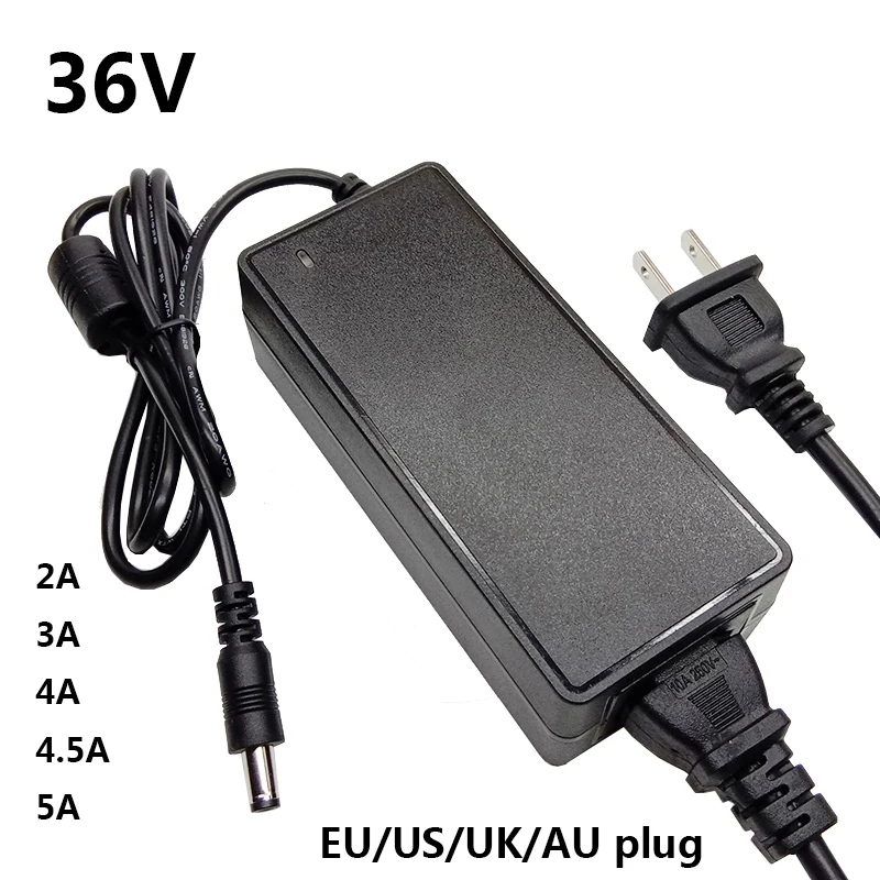 Adattatore Di Alimentazione Ca 36 V Adattatore Cc Universale 36 V Volt 36 V3A 36 V4A 36 V4.5A 36 V5A Adattatore Di Commutazione 5.5 X2.1-2.5Mm Uk Au