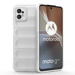 Shockproof Liquid Silicone Back Case - Premium Protection Cover for Moto Edge 40 5G (WHITE)