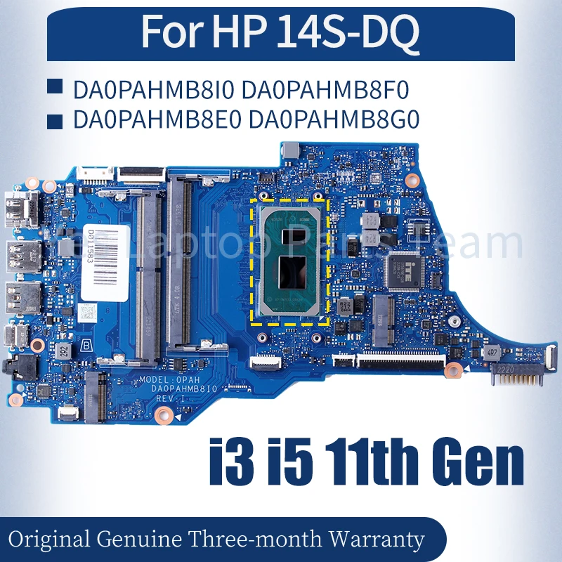 

DA0PAHMB8I0 For HP 14S-DQ Laptop Mainboard i3-1115G4 i5-1135G7 i5-1155G7 Notebook Motherboard