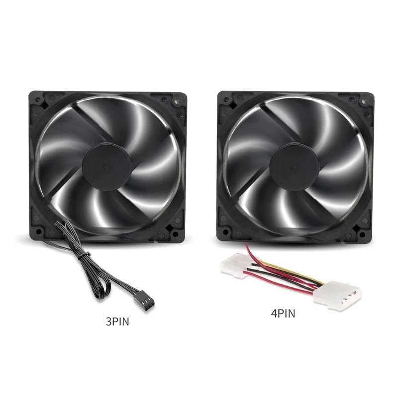 4Pin 3Pin 120mm PC ̽   12cm ð   ǻ CPU   12V 귯ø 