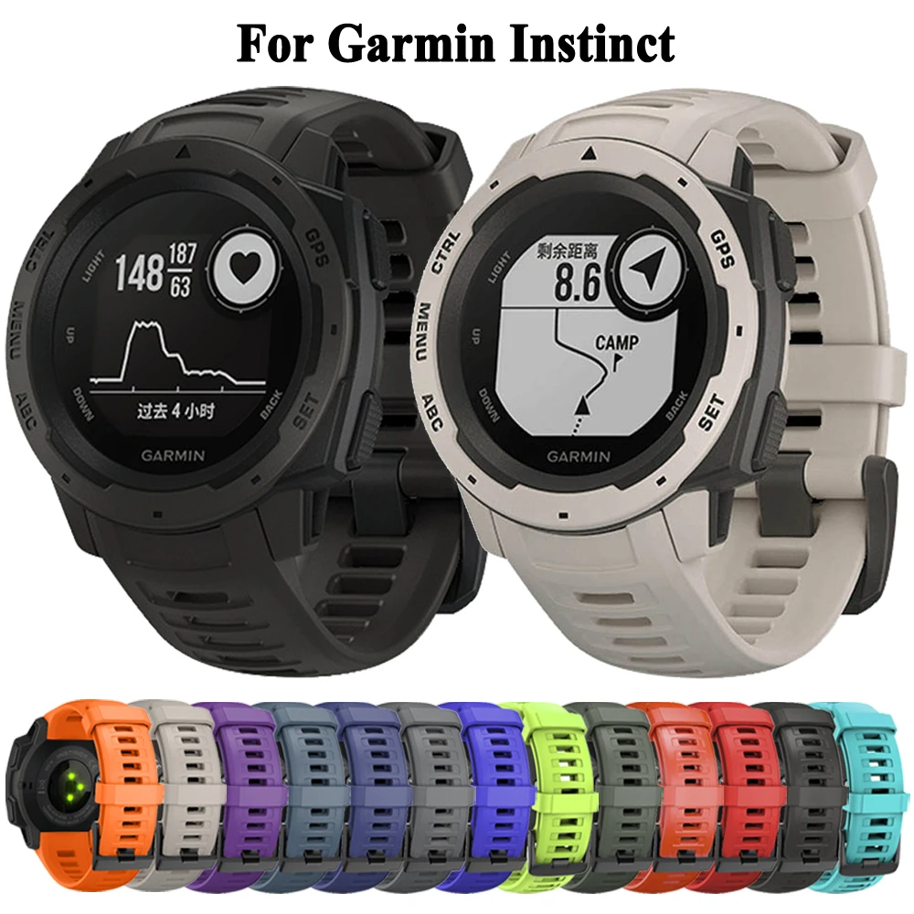 Cinturino In Silicone Per Garmin Instinct Solar / Tactical Smartwatch Band Braccialetto Di Ricambio Braccialetto Accessori Sportivi Intelligenti