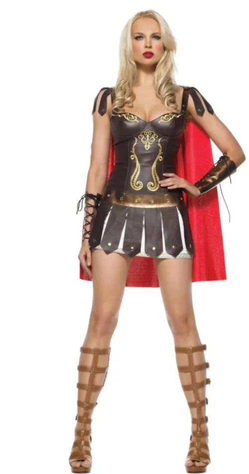 Costume Di Halloween Per Donne Adulte Principessa Romana Sciarpa Costume Da Gladiatore Party Spartan 300 Warriors Soldier Cosplay Outfit
