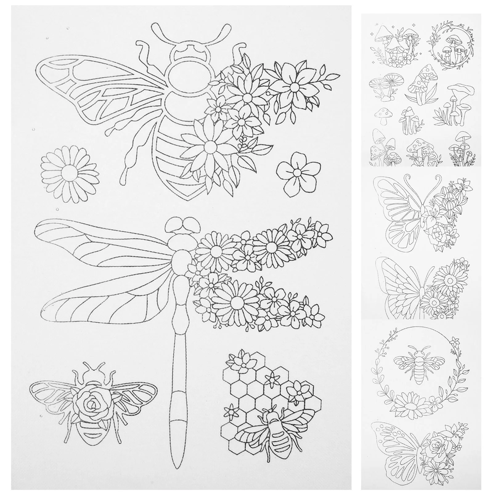 4SheetsEmbroideryPaperDissolveWaterSolubleStabilizerforPapers