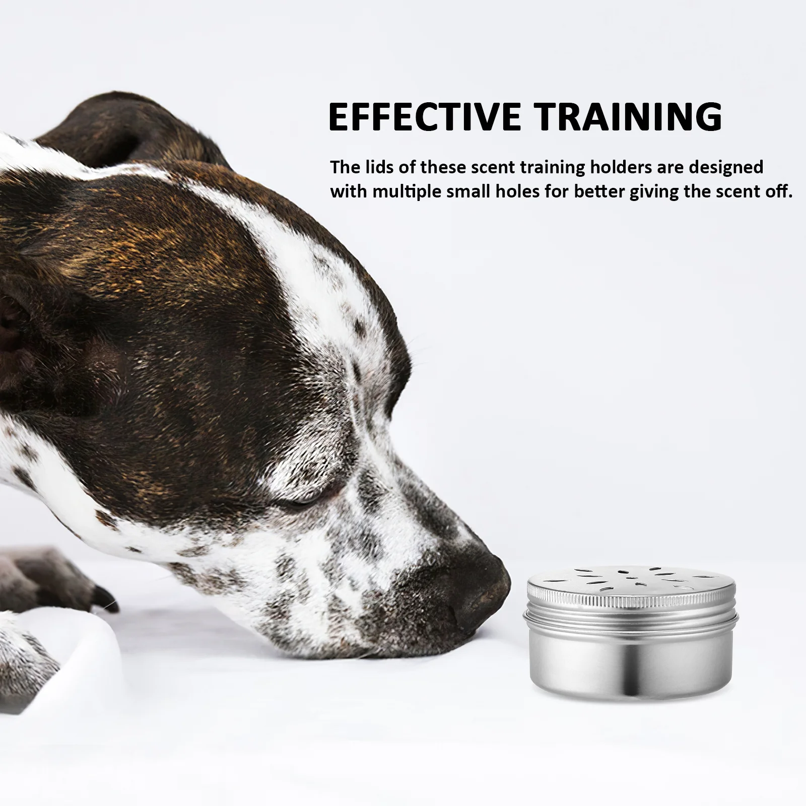 Kit Entraînement Olfactif Chien - 10 Boîtes Aluminium 60ml, Odeurs, Pour Chiens Moyens/grands - 11