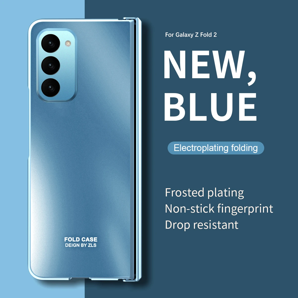 

Складной чехол премиум-класса с гальваническим покрытием для Samsung Galaxy Z Fold 2 3 4 5