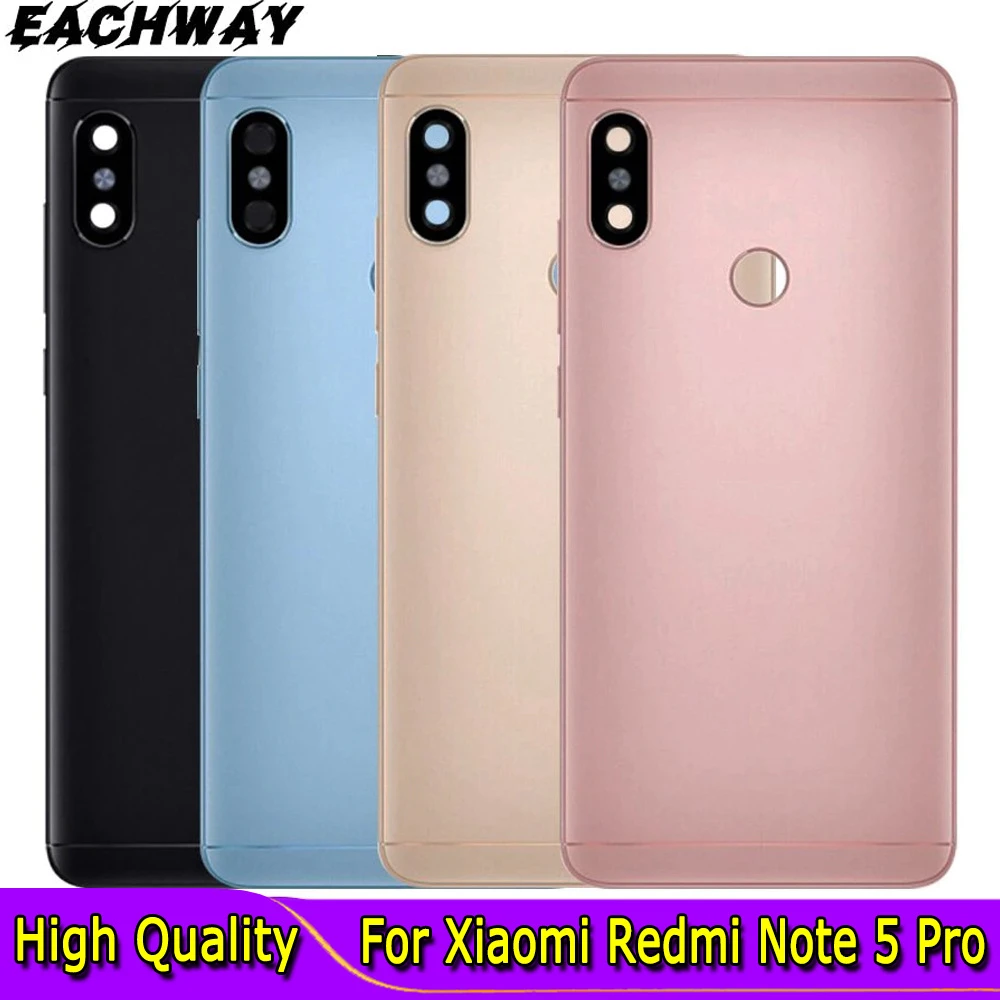 Carcasa Xiaomi Redmi Note 5 Pro, piezas de repuesto, carcasa con lente + botones, trasera|Marcos y para teléfonos móviles| - AliExpress