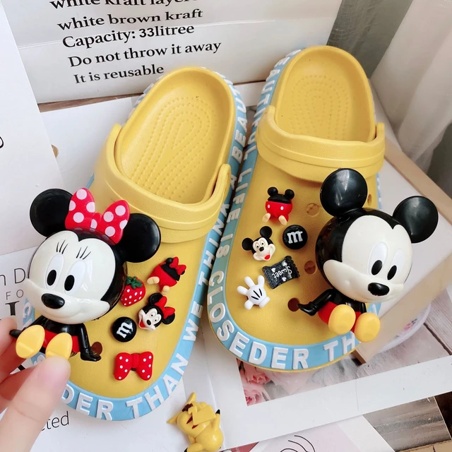 Pack Sale Cute DIY 3D Big Micky Mouse charms for Crocs Charms for croc shoe  Decorations Garden Shoes Charms Kids Party Gifts - AliExpress