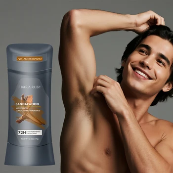 Men Sandalwood Deodorant Stick Anti Sweating Keep Drying Lasting Fragrance Remove Armpit Odor Underarm Refresh Sticks Refresh 1