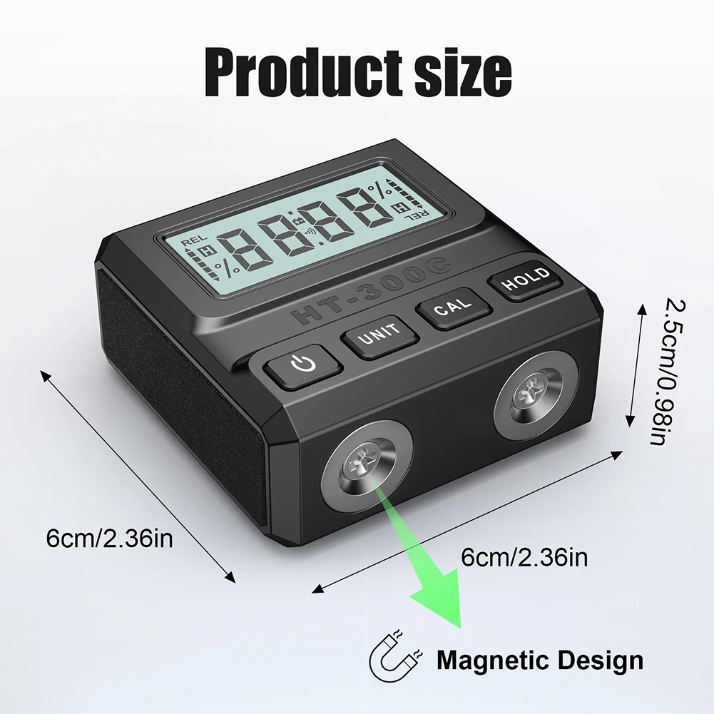 Digital Protractor 4*90° Angle Finder Gauge With Magnetic Base Electronic Inclinometer Angle Bevel Tester Measurement Box