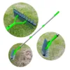 Bow Rake Dethatcher Rake Thatch Rake 3 Sections Stainless Steel Dethatcher Lawn Rake for Clearing Dead Grass Grass Grooming Rake 2