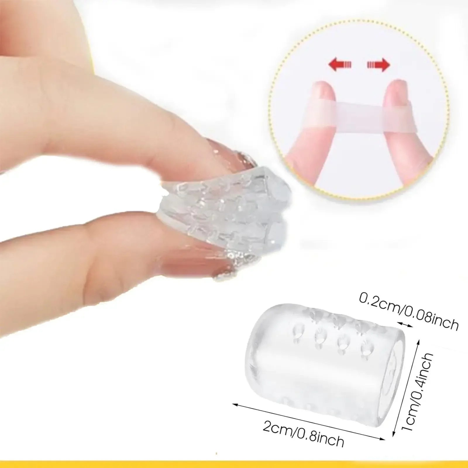 Toe Protectors Silicone Gel Caps for Corns Calluses Blisters Pain Relief Soft Toe Sleeves Cushions 20pcs silicone toe protector