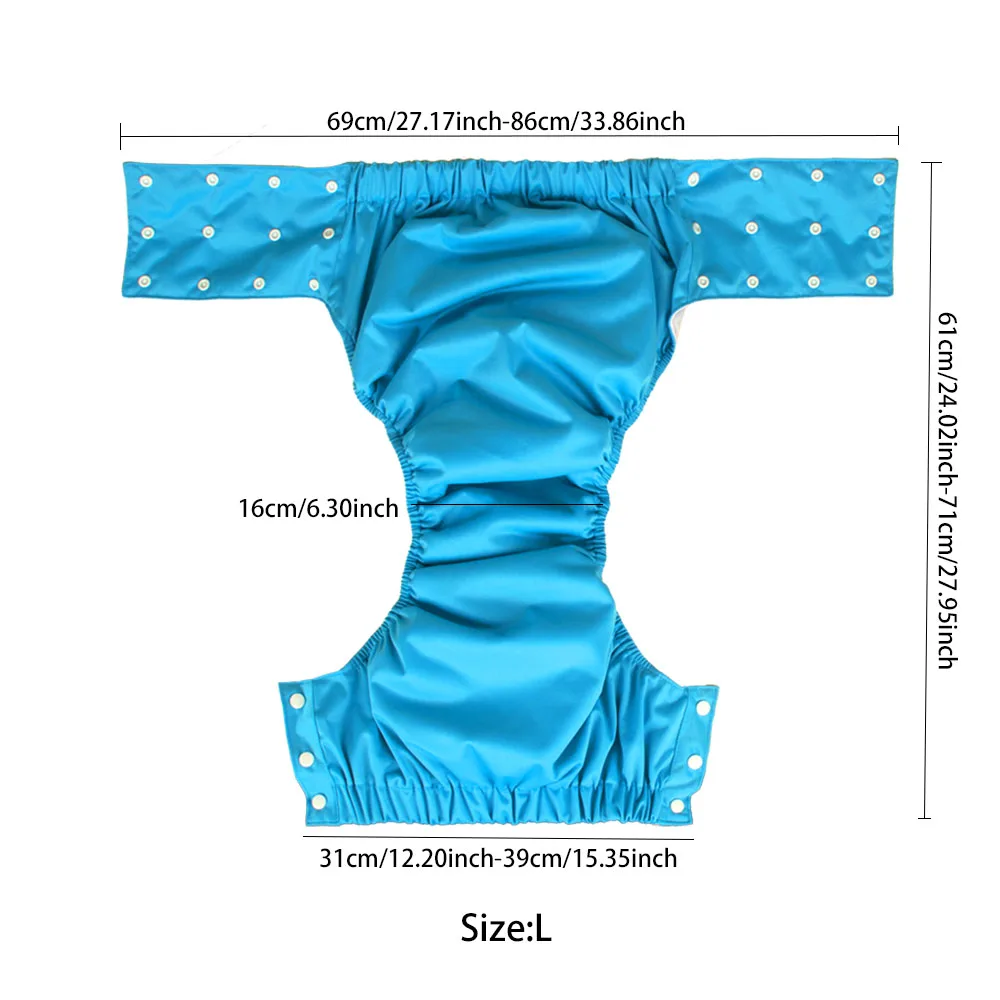 Solid Color Adult Cloth Diapers Washable