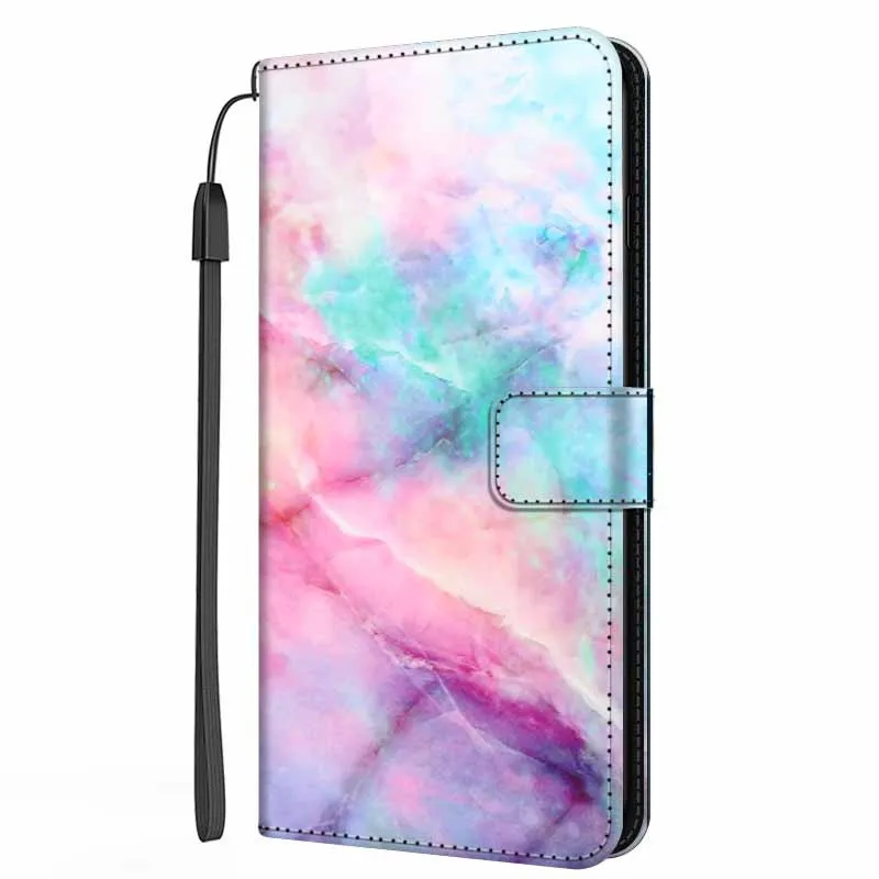 cute samsung phone case Marble Wallet Case For Samsung Galaxy A30 A50 A70 A30S A50S A51 A71 5G A10 A10S Phone Cover Leather Flip Stand Margnetic Card samsung flip phone cute