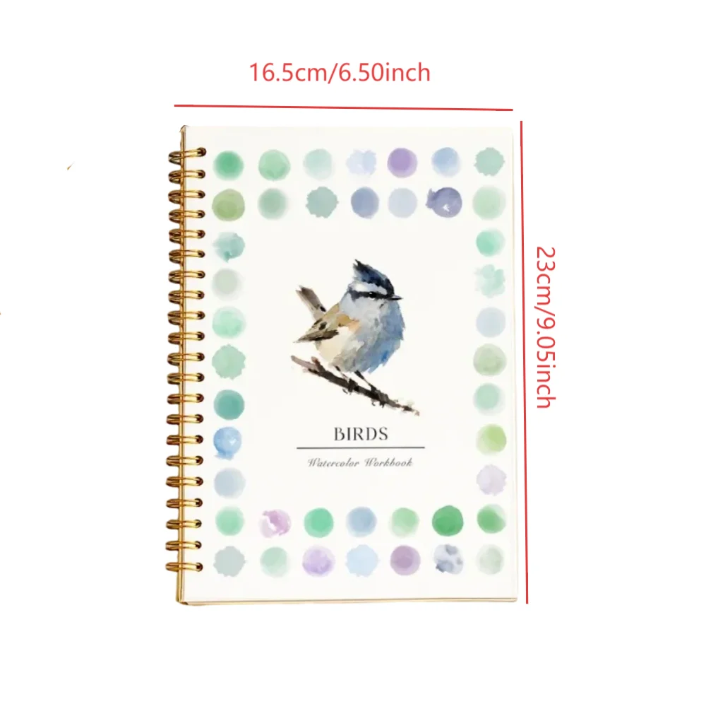 Animal Watercolor Coloring Book 6
