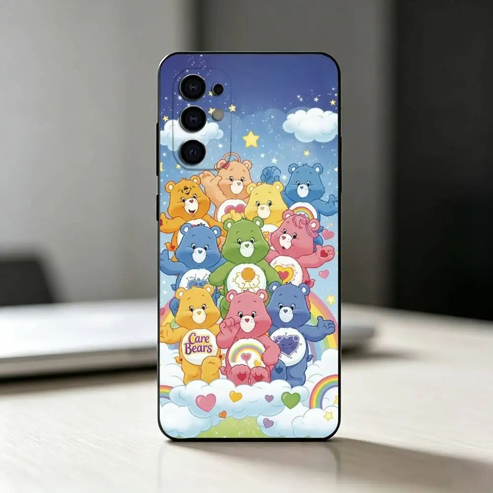 Charming C-Care Bears Soft Silicone Black Phone Case