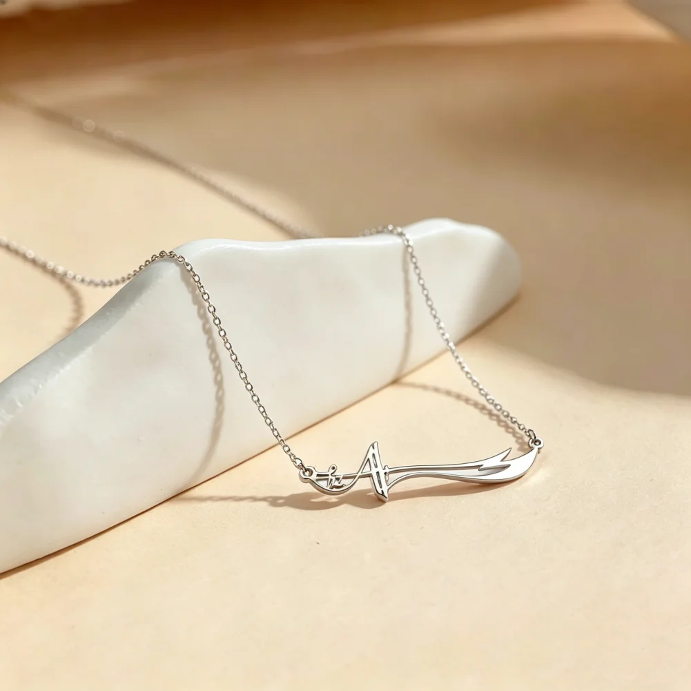 Zulfiqar-Halskette mit Schwertanhänger, goldfarben, spiritueller islamischer Schmuck, Symbol der Stärke und des Glaubens, Geschenk für ihn_voghion.com