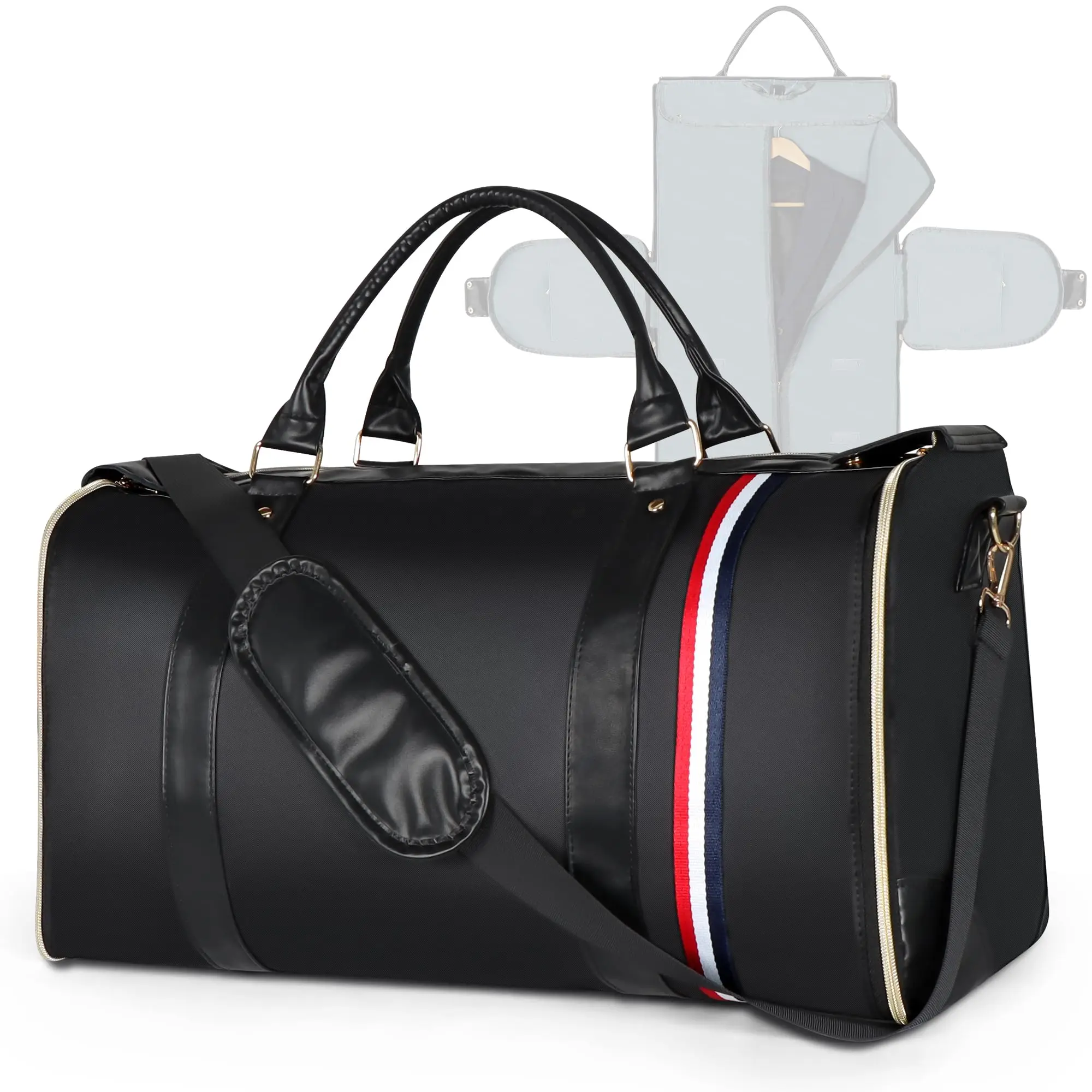 Buylor PU Foldable Travel & Gym Waterproof Tote Bag - Large Capacity Women's Handbag