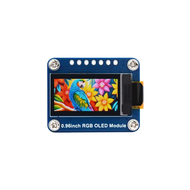 0.96inch RGB OLED Display Module, 64&times;128 Resolution, 65K Colors, SPI Interface