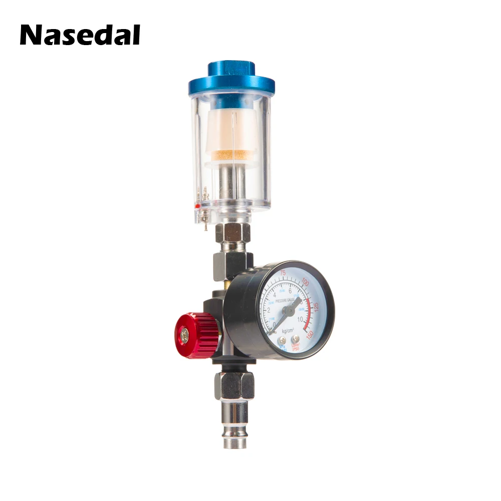 Spary Gun 0.8mm/1.0mm Mini HVLP Spray Gun Paint Airbrush Gravity Feed for Wall Car Painting Nail Cake Decorate Painting 6