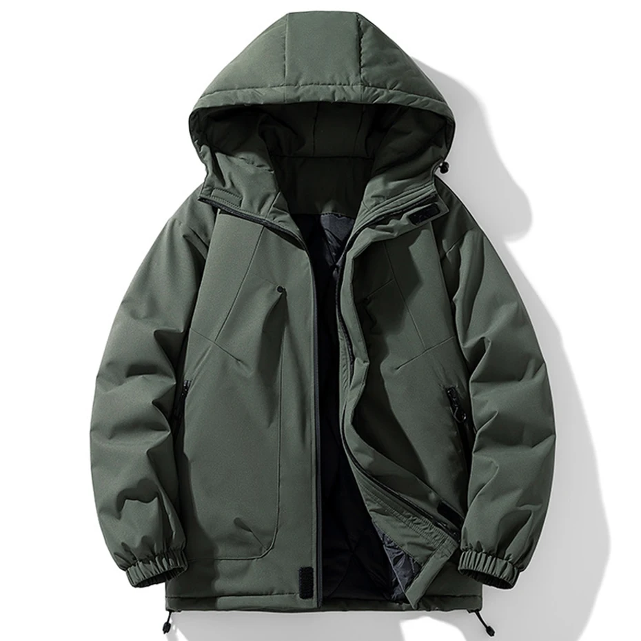 8XL Padded Jackets Men Plus Size Winter Parkas Coat Thicken Warm Black Big Size 7XL Jackets Outwear 2