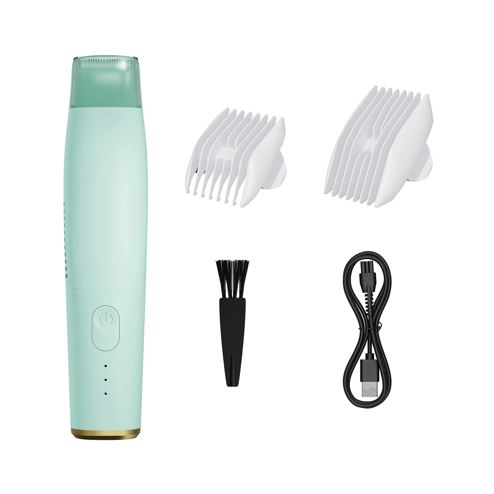 Vacuum Baby Hair Clipper Cordless Electric Hair Trimmer for Kids and Children Low Noise IPX7 Waterproof with 2 Guide Combs