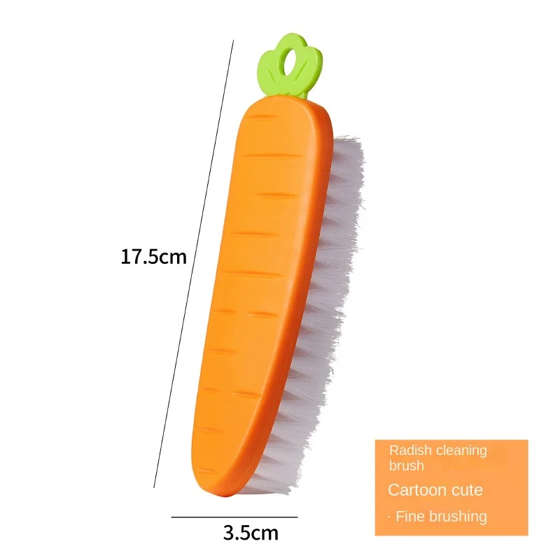 Creative Radish Multifunction Cleaning Brush Scrubbing Brush Shoe Not Hurt Shoes Clothes Cleaning Soft Fur