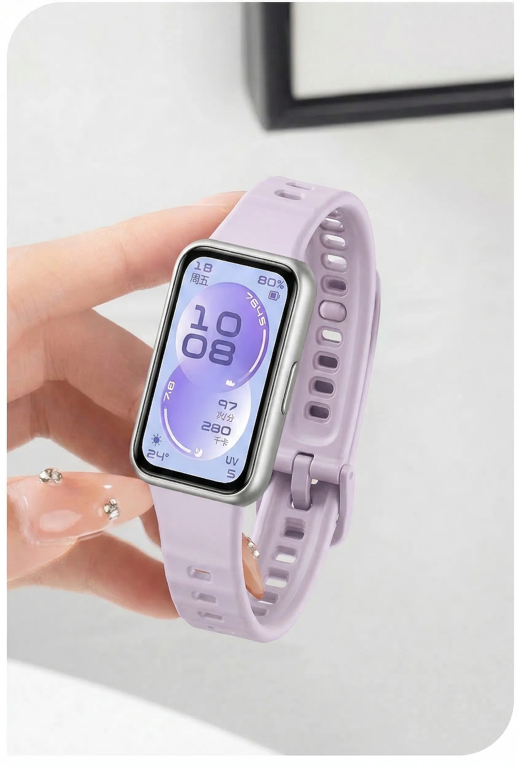 Enhanced Product Title: Premium Silicone Sport Wristband - Replacement Strap for Smartwatch Accessories