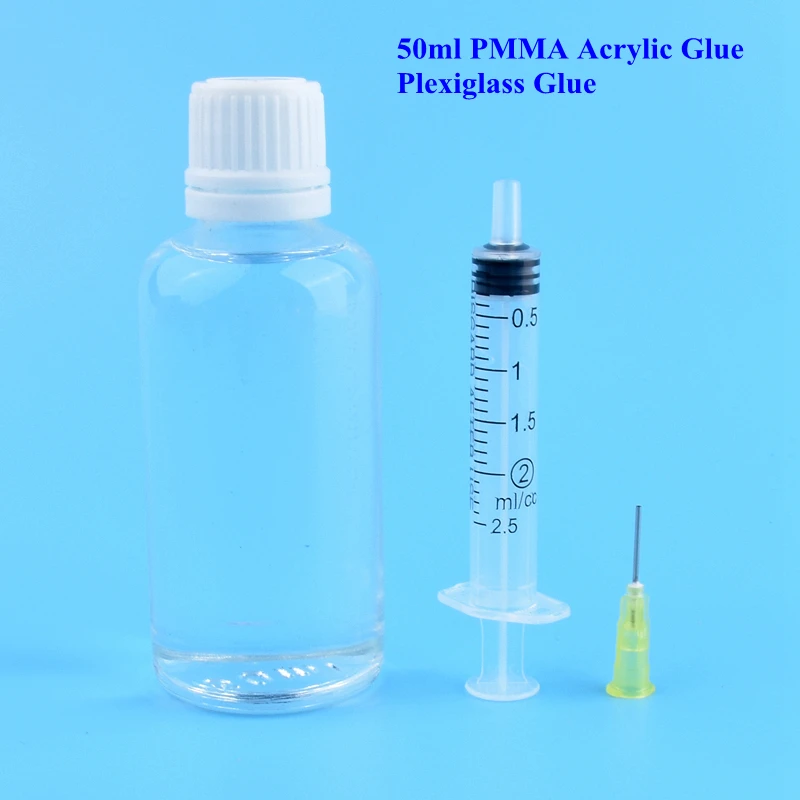 50mlPMMAAcrylicGlueRapidCuringPlexiglassAdhesiveForVariousAcrylicPipePlateAquarium