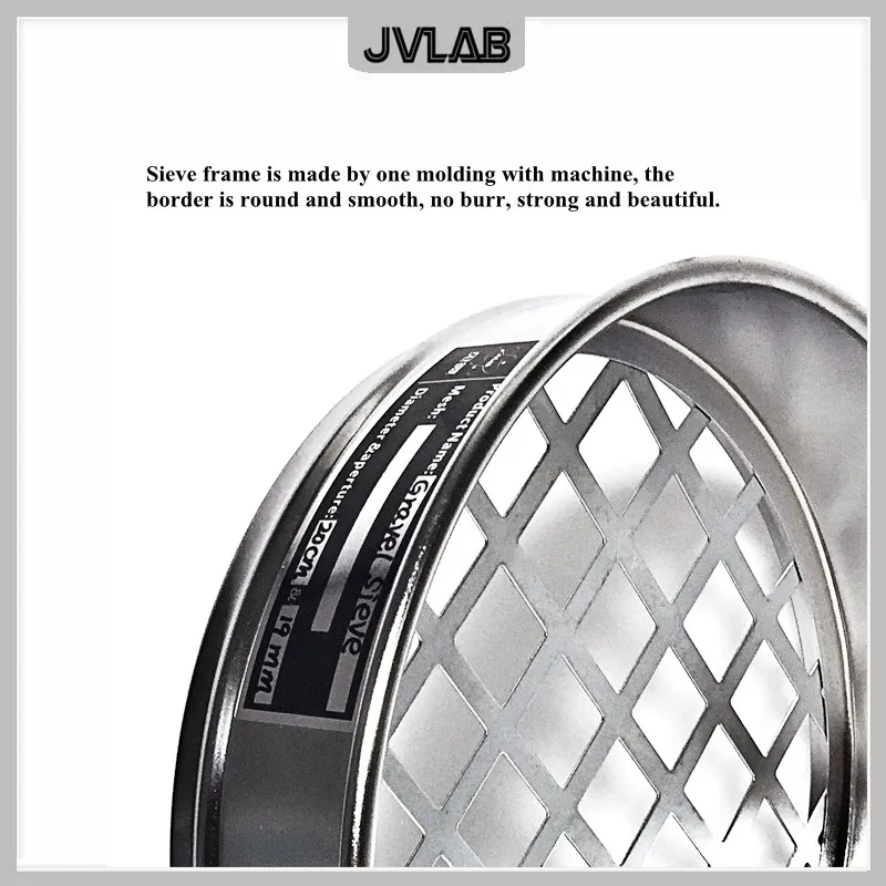 Gravel Sieve Square Hole Stone Sieves Laboratory Standard Test Sieve Chrome Cover And Tray Diam. 20cm Aperture 0.075-90mm gravel sieve