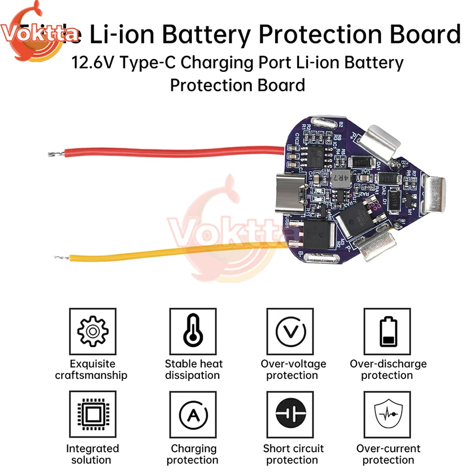 12.6V 3S 20A BMS Battery Charging Protection Board 18650 Power