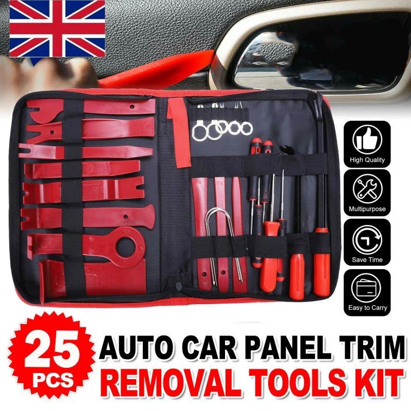 

Ergonomic Handles Car Trim Removal Tool Effortless Car Disassembly Auto Disassembly Tools Enthusiasts Pry Kit Sturdy Design