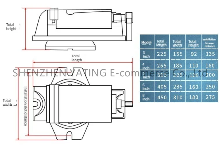 NewElectric 8 Inch QH Heavy Duty Milling Machine Flat Pliers Drilling Machine Pr