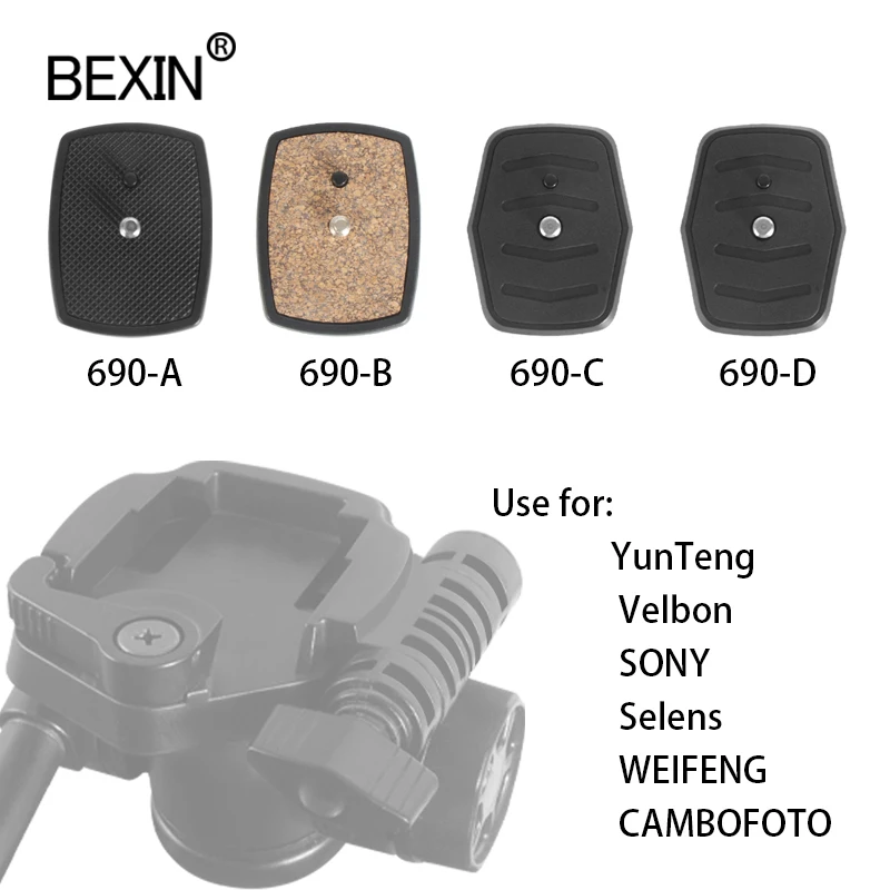 Camera Quick Release Plate Dslr Camera Adapter Mounting Support Plate Bracket Base For Yunteng 690 Tripod Head camera tripod plate camera tripod adapter camera mount plate camera base plate tripod adapter mount