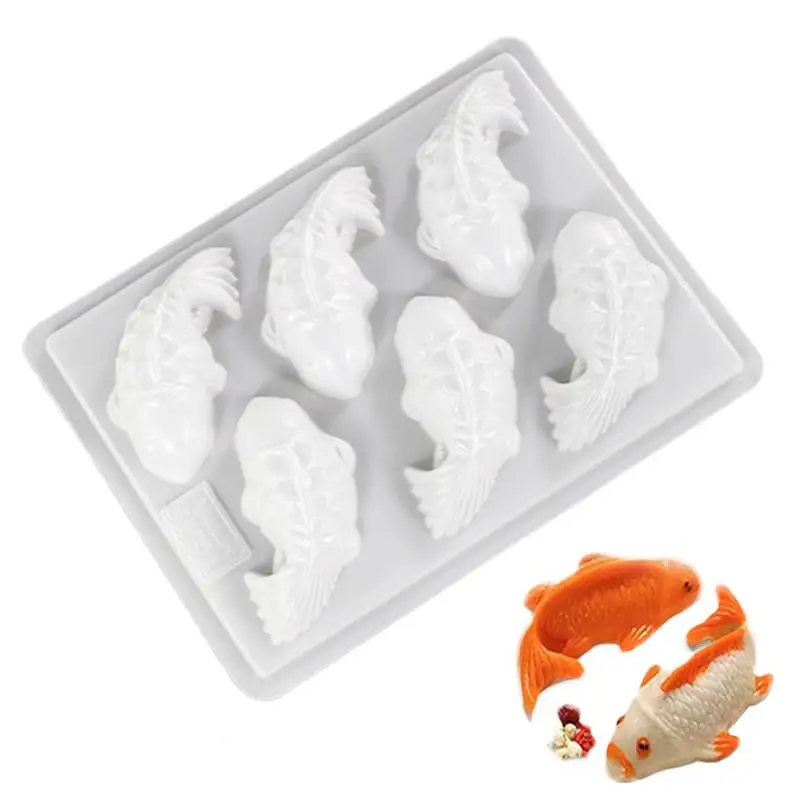 Mold for Baking 3D Koi Fish Shape Plastic Cake Chocolate Jelly