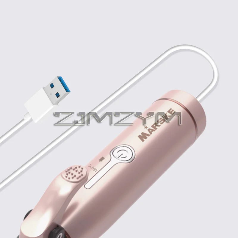 Mini Hair Curling Iron Straightener Curling Wand Rechargable Hair Curlers Cordless Straighteners