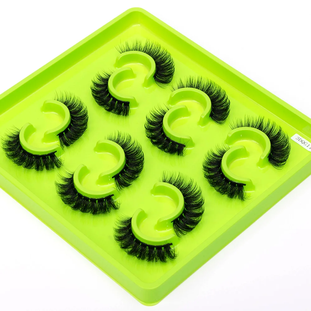 NEUE 6 Paar 8D-Nerzwimpern, 100 % tierversuchsfreie Wimpern, wiederverwendbare Wimpern, natürliche Wispy-Falsche Wimpern, Make-up-Streifen, flauschige Katzenwimpern – Detail 15