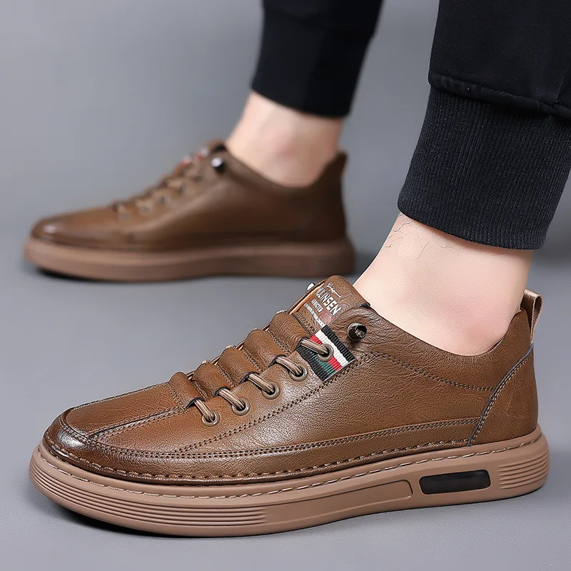 2024 Spring Men's Shoes Fashion Men Casual Shoes Lightweight Slip on Comfortable Flat Shoes Breathable Outdoor Male Sneakers Hot 4