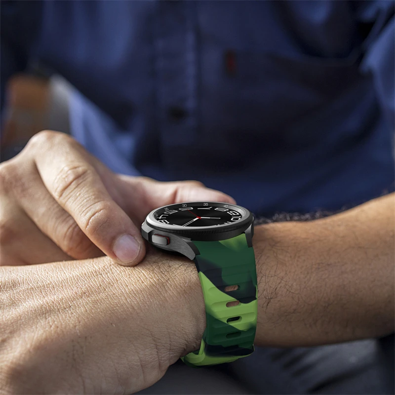 Camouflage Silicone Band - No Gaps Strap