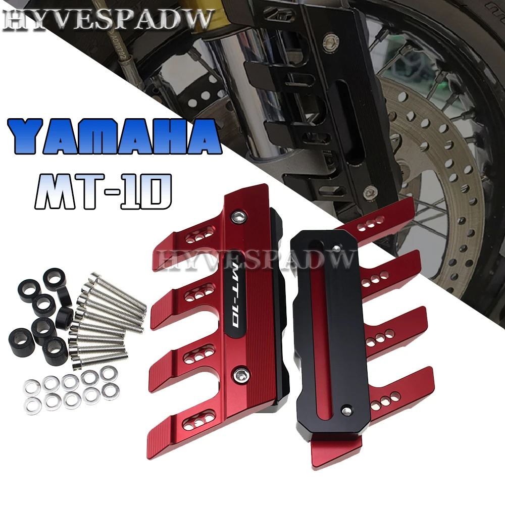 

With Logo For Yamaha MT-10 mt10 Motorcycle CNC Aluminum mudguard side protection block front fender anti-fall slider Accessories