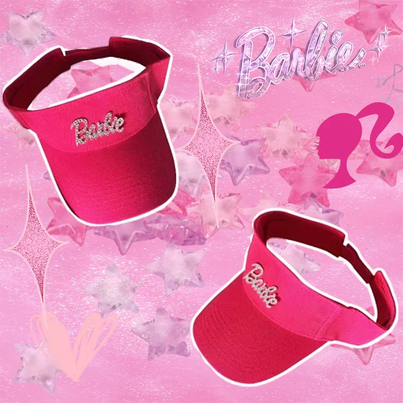 Berretto Con Visiera Barbie Cappello Sportivo Kawaii Decorazione Esterna Alla Moda Moda Film Alla Moda Stile Y2K Regalo Per Ragazze Carine Puntelli Fo