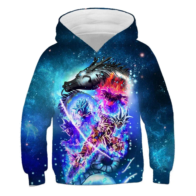 

Fashion Dragon Ball Kids Hoodie Boys' Sweatshirt Spring/Autumn Coat Goku Vegetarian Pullover Hoodie Children's Clothing Winter