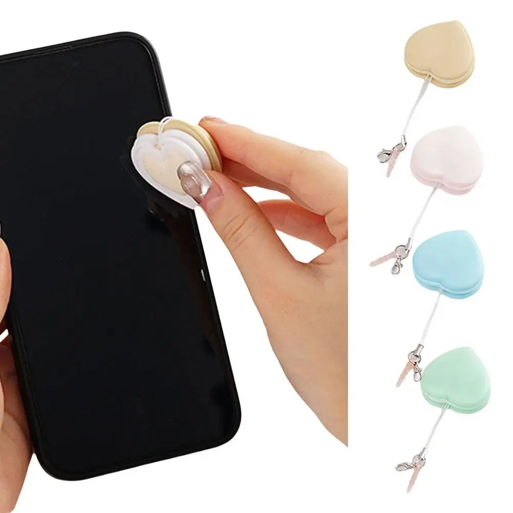 

4/1Pcs Macaron Mobile Phone Screen Wipe Cleaning Wipe Glasses Wipe Camera Lens Wipe Cleaner Cleaning Tool Pendant