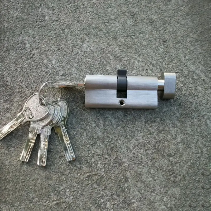 

Цилиндр для врезной двери из твердой латуни в европейском стиле, 70 мм, одинарный открытый большой замок тыквы, сердечник замка, запчасти для Gall + ключи (ключи одинаковые)